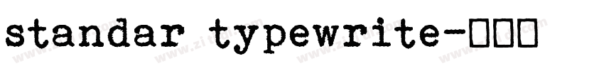 standar typewrite字体转换